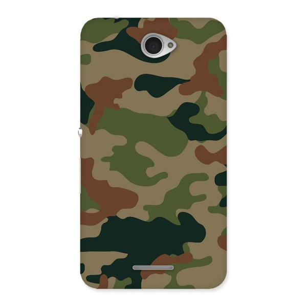 Army Camouflage Back Case for Sony Xperia E4