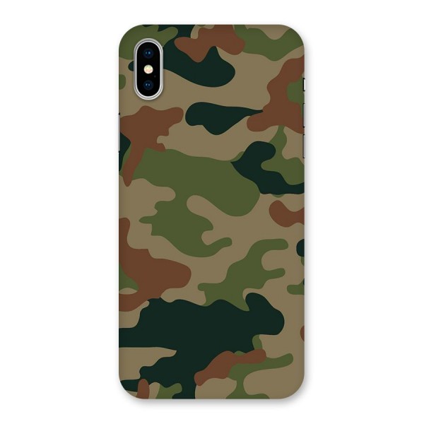 Army Camouflage Back Case for iPhone X