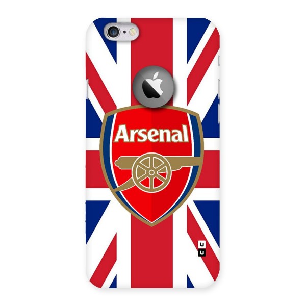 Arsenal Flag Back Case for iPhone 6 Logo Cut