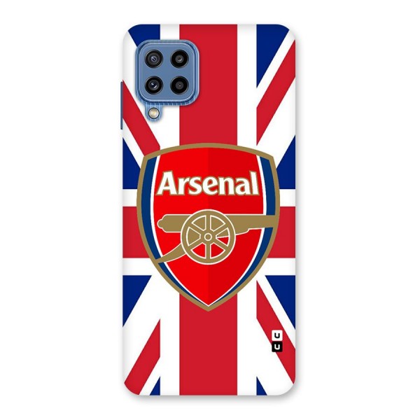 Arsenal Flag Glass Back Case for Galaxy M32