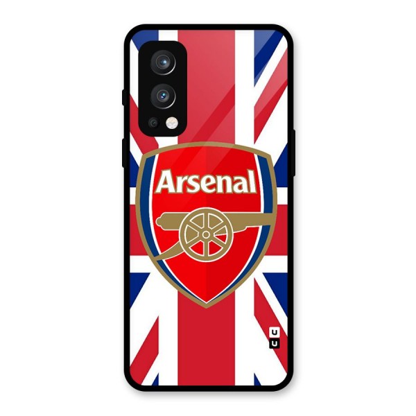 Arsenal Flag Glass Back Case for OnePlus Nord 2 5G