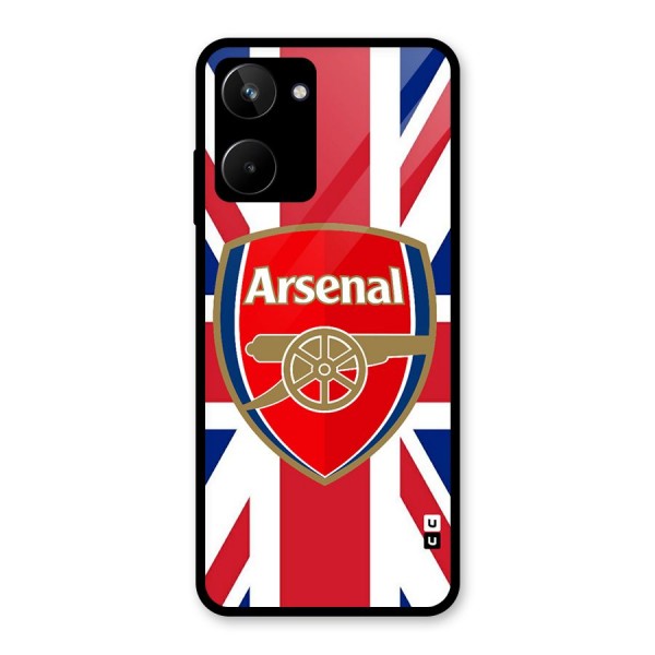 Arsenal Flag Glass Back Case for Realme 10