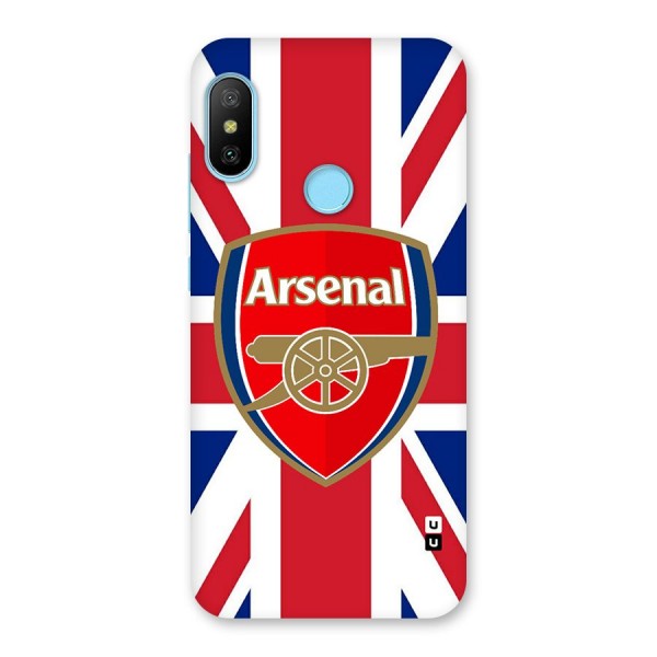 Arsenal Flag Back Case for Redmi 6 Pro
