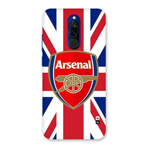 Arsenal Flag Glass Back Case for Redmi 8