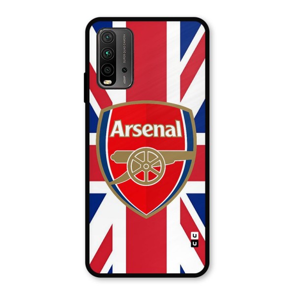 Arsenal Flag Metal Back Case for Redmi 9 Power