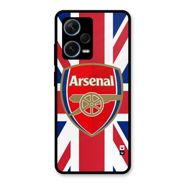 Arsenal Flag Metal Back Case for Redmi Note 12 Pro Plus 5G