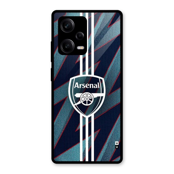 Arsenal Football Club Glass Back Case for Redmi Note 12 Pro