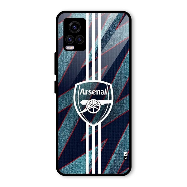 Arsenal Football Club Glass Back Case for Vivo V20 2021