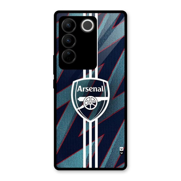 Arsenal Football Club Glass Back Case for Vivo V27