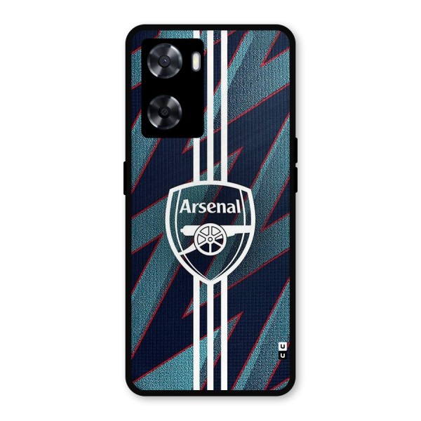 Arsenal Football Club Metal Back Case for Oppo A57 2022