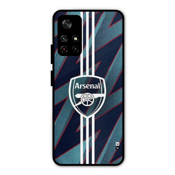 Arsenal Football Club Metal Back Case for Poco M4 Pro 5G
