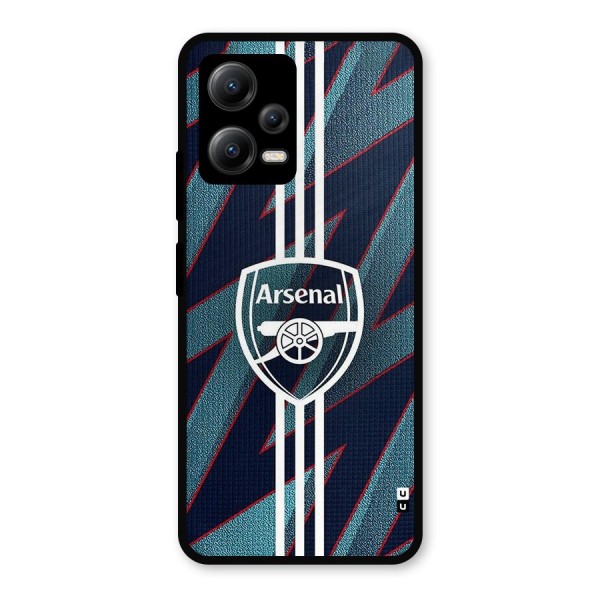 Arsenal Football Club Metal Back Case for Poco X5