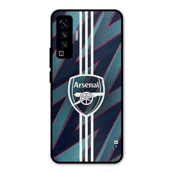 Arsenal Football Club Metal Back Case for Vivo X50