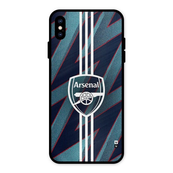Arsenal Football Club Metal Back Case for iPhone XS Max