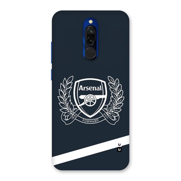 Arsenal Forward Glass Back Case for Redmi 8
