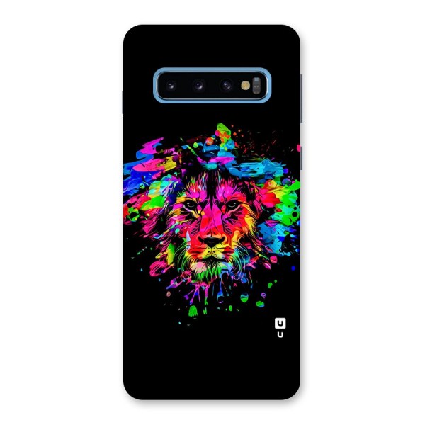 Artistic Lion Art Splash Back Case for Galaxy S10