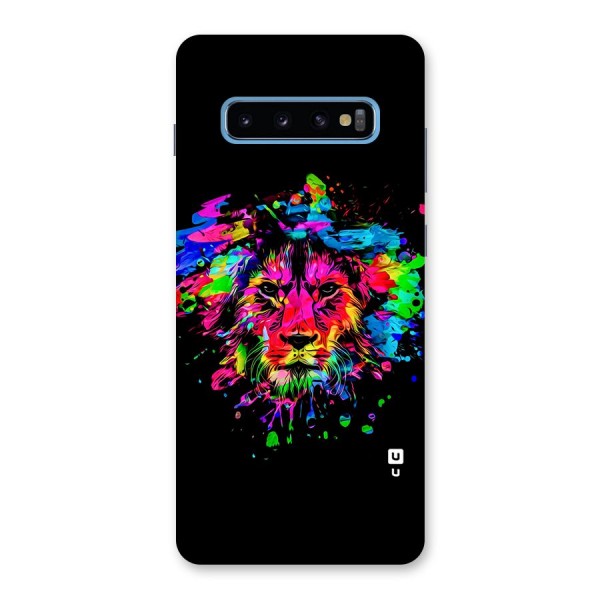 Artistic Lion Art Splash Back Case for Galaxy S10 Plus