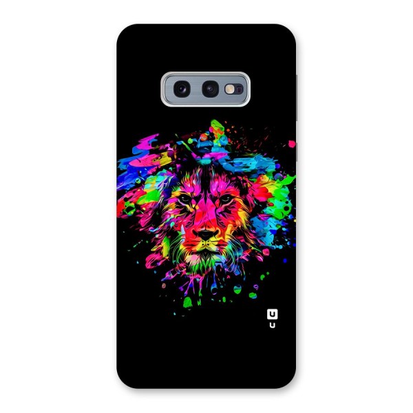 Artistic Lion Art Splash Back Case for Galaxy S10e