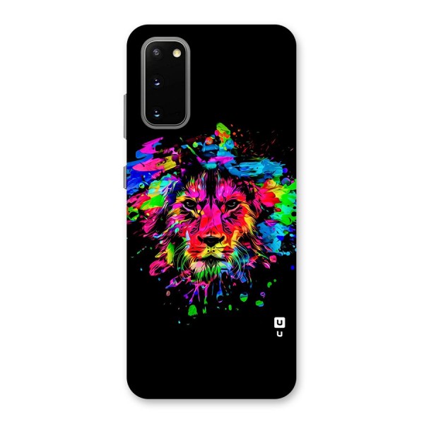 Artistic Lion Art Splash Back Case for Galaxy S20