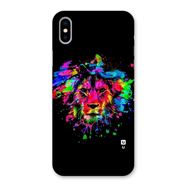 Artistic Lion Art Splash Back Case for iPhone X