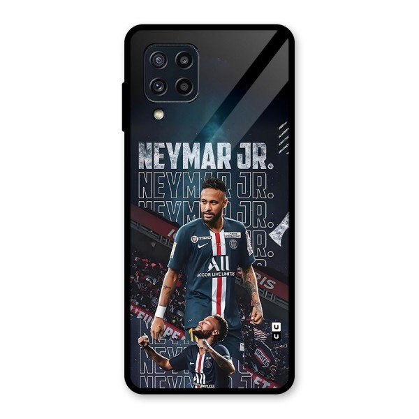 Artistic Striker Glass Back Case for Galaxy M32
