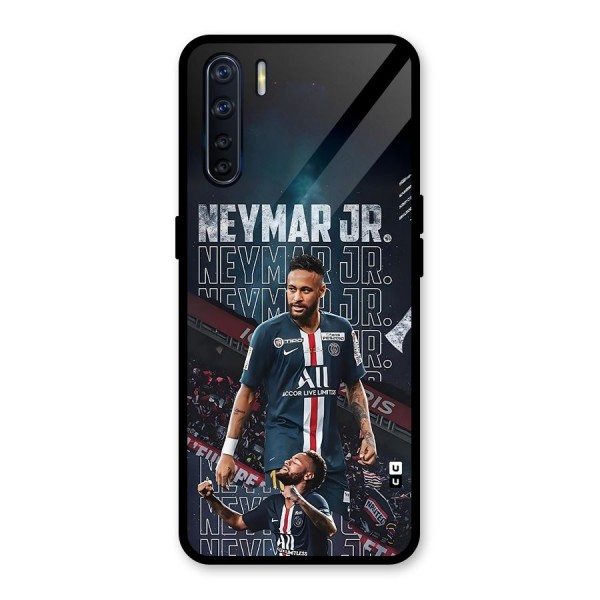 Artistic Striker Glass Back Case for Oppo F15