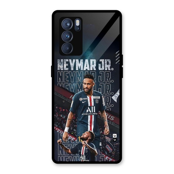 Artistic Striker Glass Back Case for Oppo Reno6 Pro 5G
