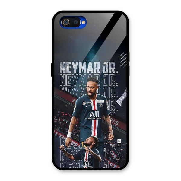 Artistic Striker Glass Back Case for Realme C2