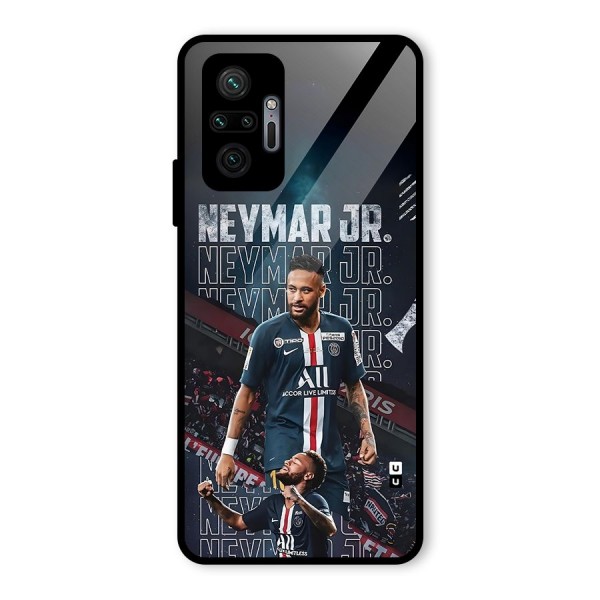Artistic Striker Glass Back Case for Redmi Note 10 Pro Max