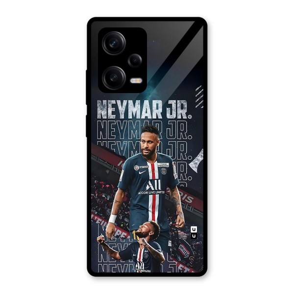 Artistic Striker Glass Back Case for Redmi Note 12 Pro