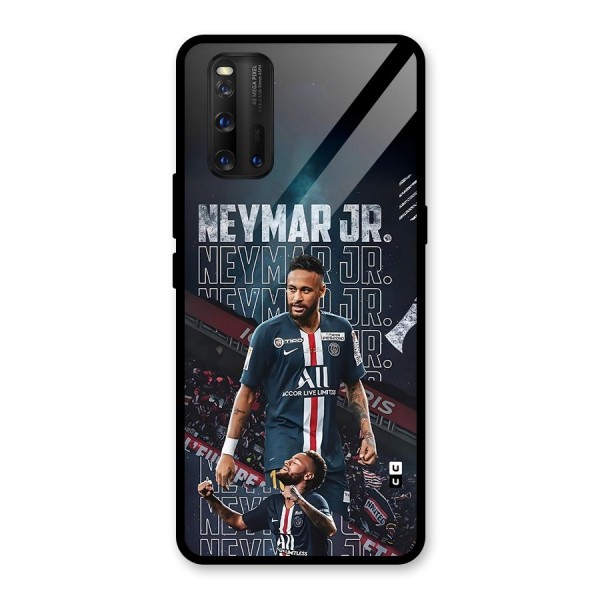 Artistic Striker Glass Back Case for Vivo iQOO 3