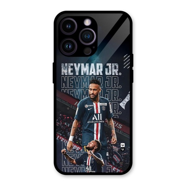 Artistic Striker Glass Back Case for iPhone 14 Pro Max