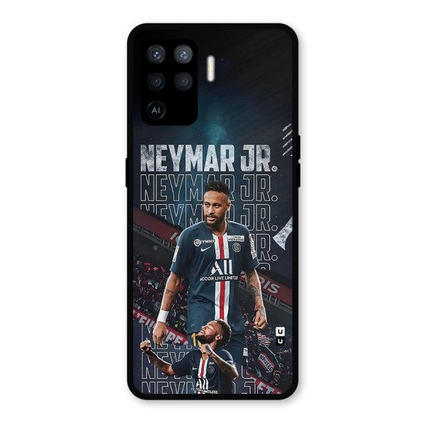 Artistic Striker Metal Back Case for Oppo F19 Pro