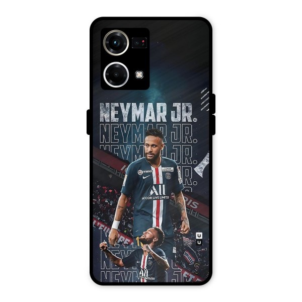 Artistic Striker Metal Back Case for Oppo F21 Pro 4G