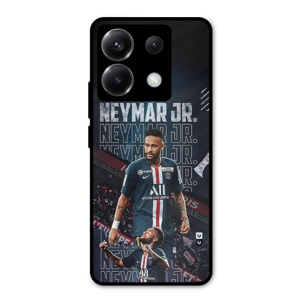 Artistic Striker Metal Back Case for Poco X6
