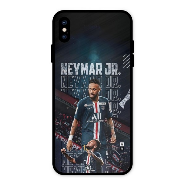 Artistic Striker Metal Back Case for iPhone XS Max