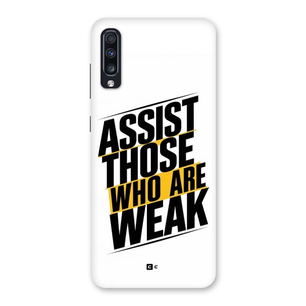 Assist Weak Back Case for Galaxy A70