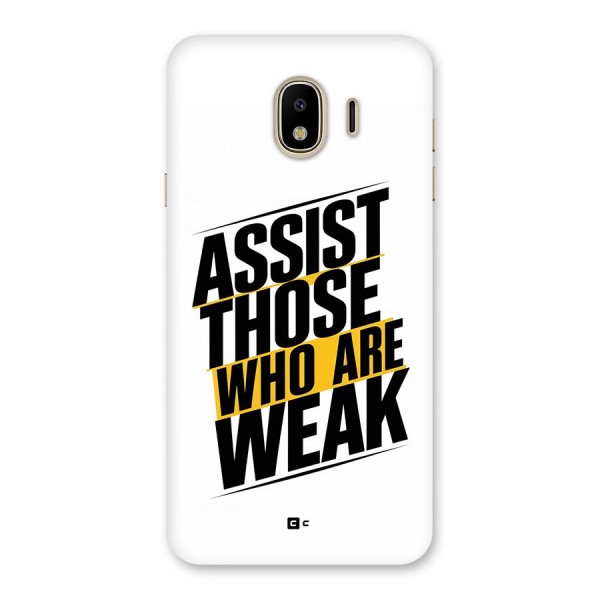 Assist Weak Back Case for Galaxy J4