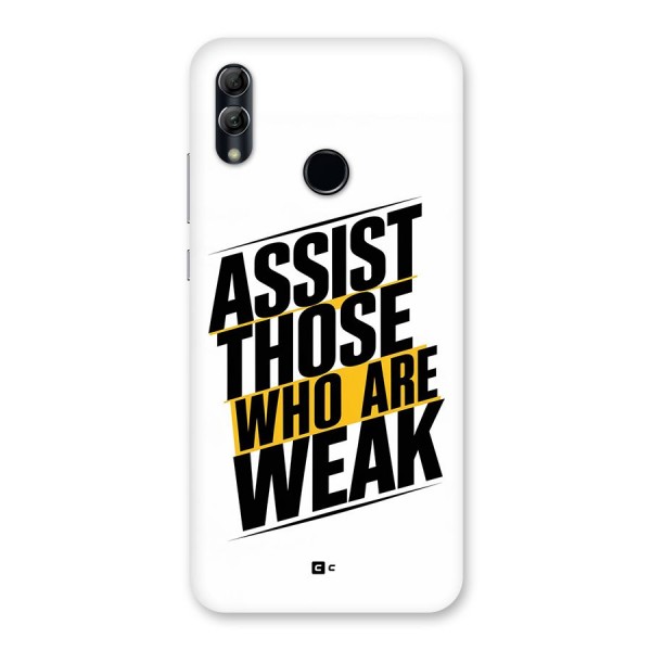Assist Weak Back Case for Honor 10 Lite