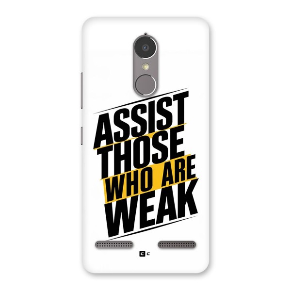 Assist Weak Back Case for Lenovo K6 Power