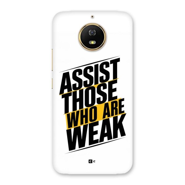 Assist Weak Back Case for Moto G5s
