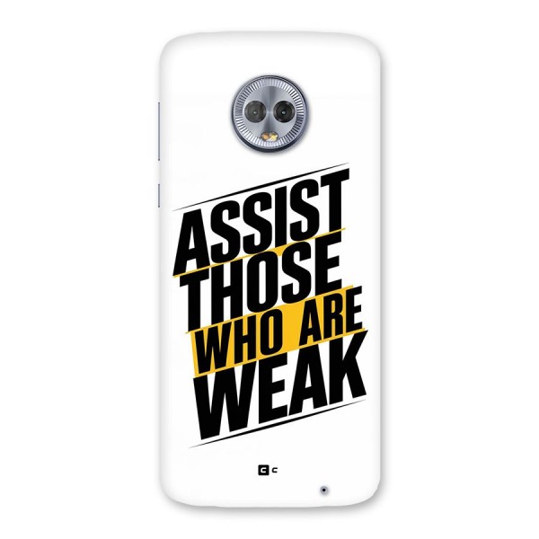 Assist Weak Back Case for Moto G6 Plus