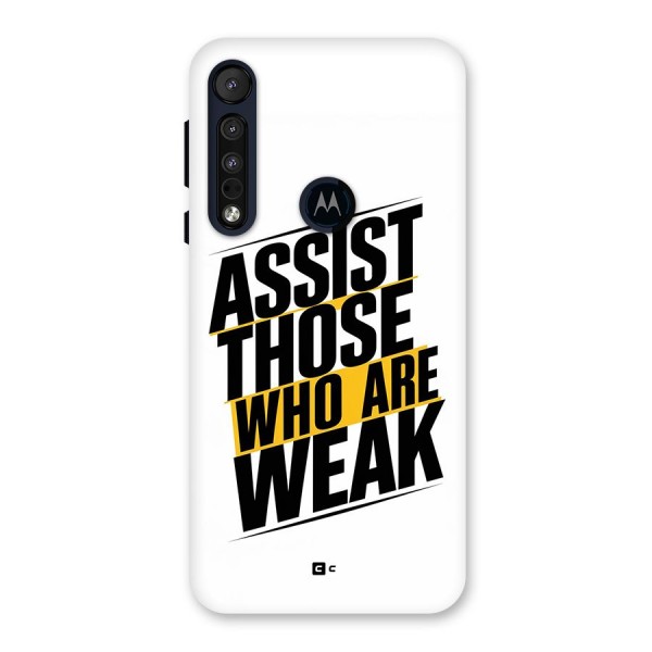Assist Weak Back Case for Motorola One Macro