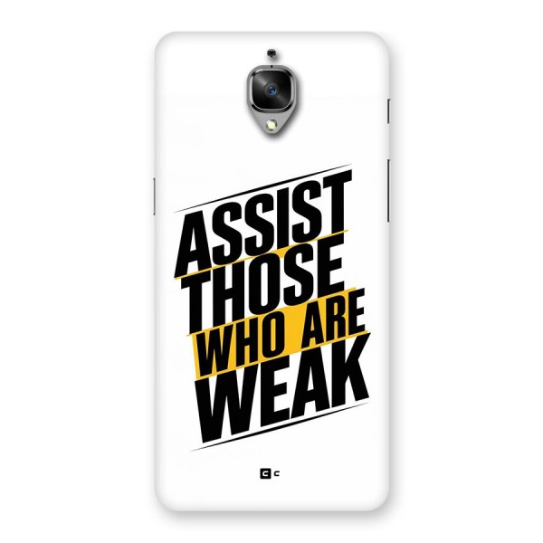 Assist Weak Back Case for OnePlus 3