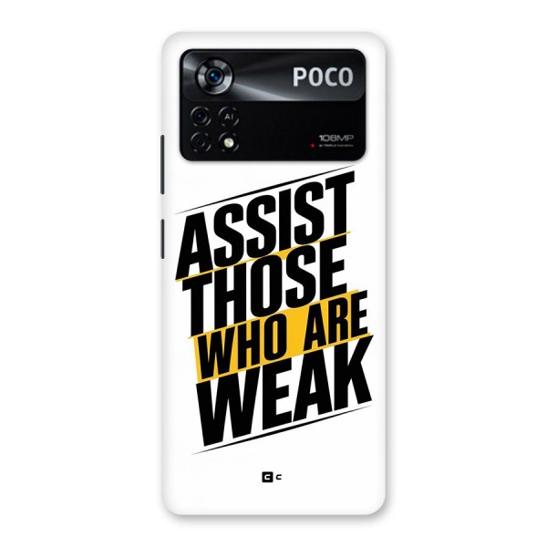 Assist Weak Back Case for Poco X4 Pro 5G