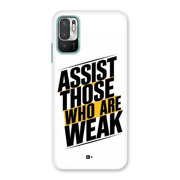 Assist Weak Back Case for Redmi Note 10T 5G