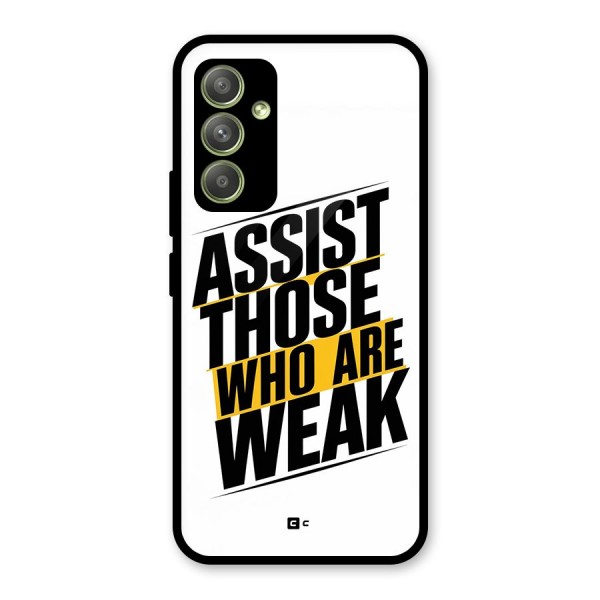 Assist Weak Glass Back Case for Galaxy A54