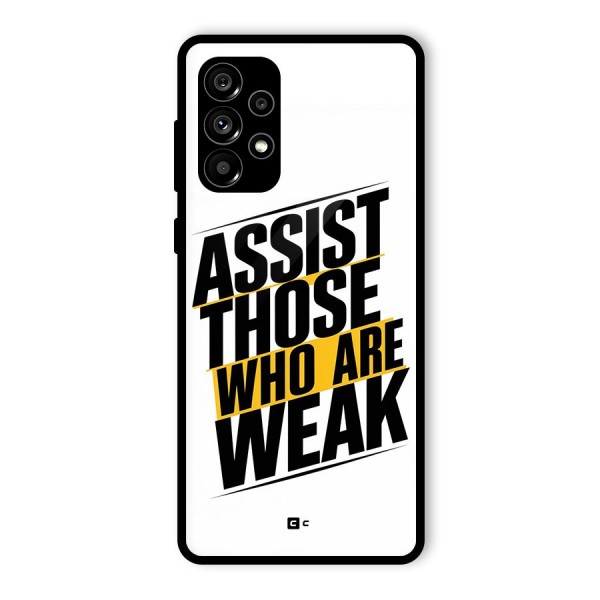 Assist Weak Glass Back Case for Galaxy A73 5G