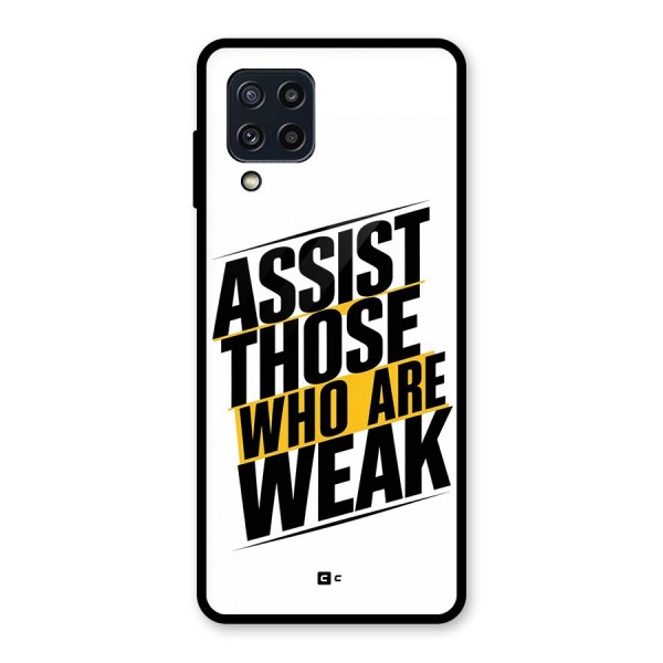 Assist Weak Glass Back Case for Galaxy M32