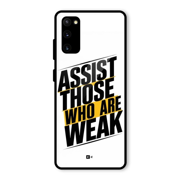 Assist Weak Glass Back Case for Galaxy S20 FE 5G